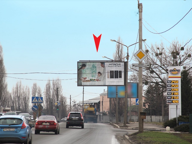 Щит 6x3,  Клочковская ул. - Дербентская ул., в центр
