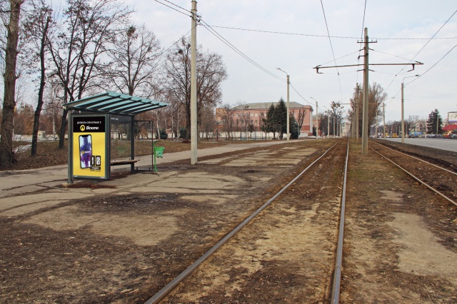 Сітілайт 1.2x1.8,  Полтавский шлях ул., 196 (парк Юнность, трамвайная)