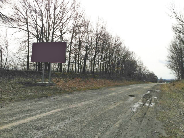 Щит 6x3, Дорога Е 19-04 Білопілля-Терни-Липова Долина-Гадяч 85 км+500 влево Щит 6x3, Дорога Е 19-04 Білопілля-Терни-Липова Долина-Гадяч 85 км+500 влево