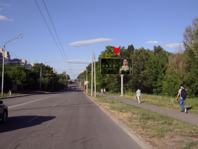 Щит 6x3,  Славы бульвар- Труда пр-т напротив, 15 (ж/м Сокол - 2)