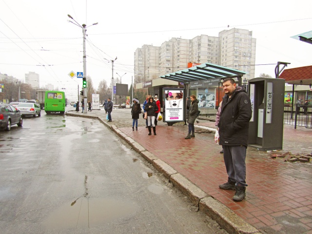 Сітілайт 1.2x1.8,  Юбилейный пр-т, 49/8 (1) (остановка Гвардейцев-Широнинцев), в центр