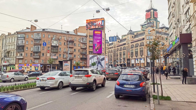 Цифрова панель 5.12x13.44,  В. Васильківська вул., 9/2 (Кут)