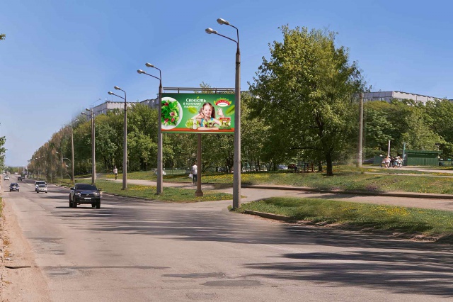Щит 6x3,  Леся Сердюка ул., 48/2, из центра (МЖК Интернационалист)