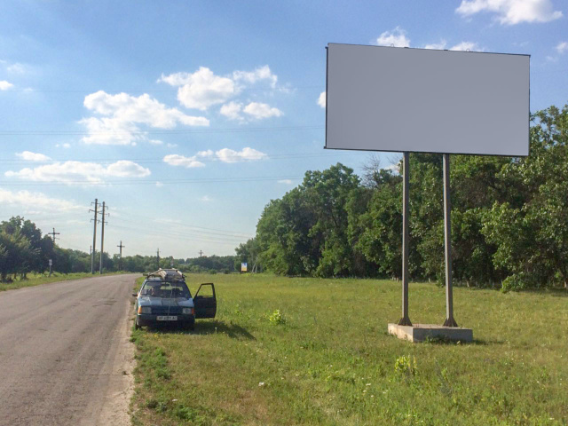 Щит 6x3,  вьезд в город
